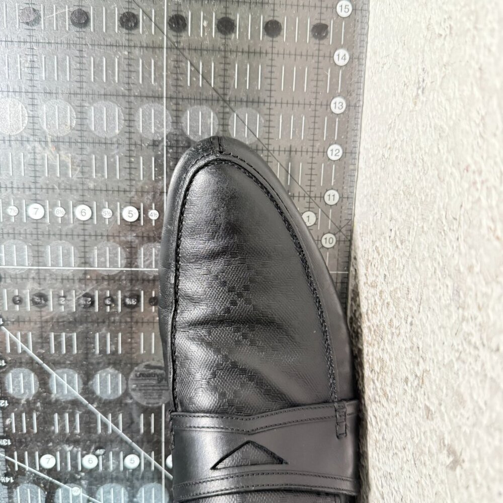 Gucci Diamante Men Size UK 10.5 US 11.5 Black Leather Penny Loafer Dress Shoes - Picture 12 of 12